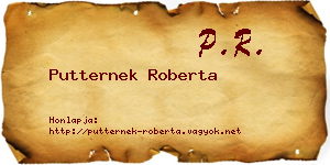 Putternek Roberta névjegykártya